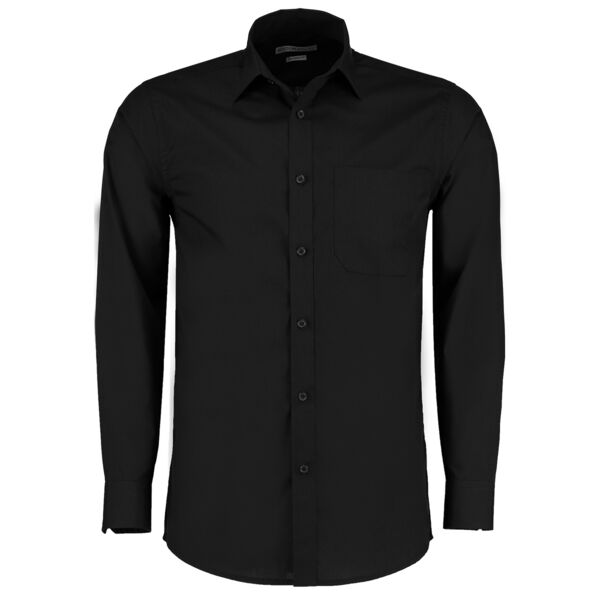 Long Sleeve Business Shirt - Black Thumbnail
